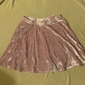 pink short skirt
